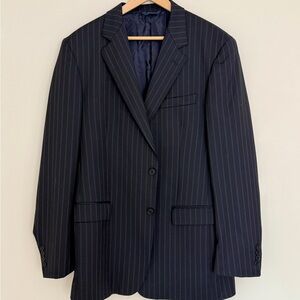 SALE!! Brooks Brothers 100% Wool Classic Navy Blue Men's Blazer Made in Italy
